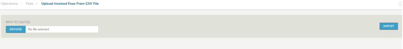 Fee Upload in Bulk