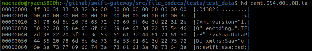 Hexdump of an InterAct file