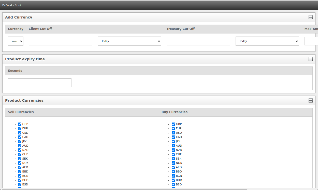 Current Product UI